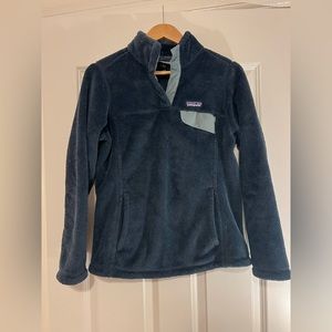 Patagonia Re-Tool Snap-T Fleece - navy blue size medium